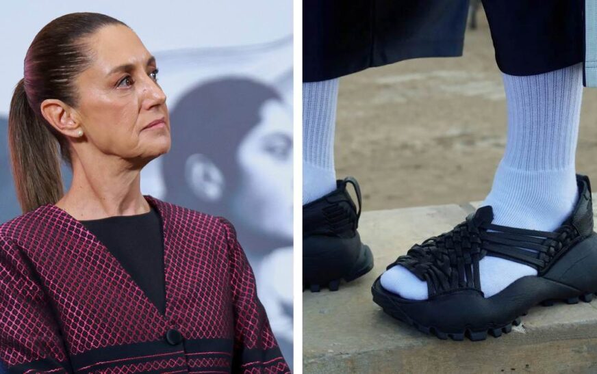 Sheinbaum: “Fue apropiación cultural indebida” de huaraches de Yalalag por Adidas