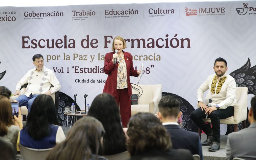 Laura Itzel Castillo llama a los jóvenes a avanzar en la transformación de nuestro país