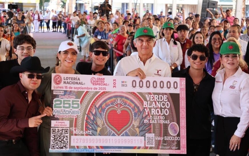 Lotería Nacional lleva a Nuevo Laredo el Sorteo “México con M de Migrante” para honrar a las y los mexicanos en el extranjero