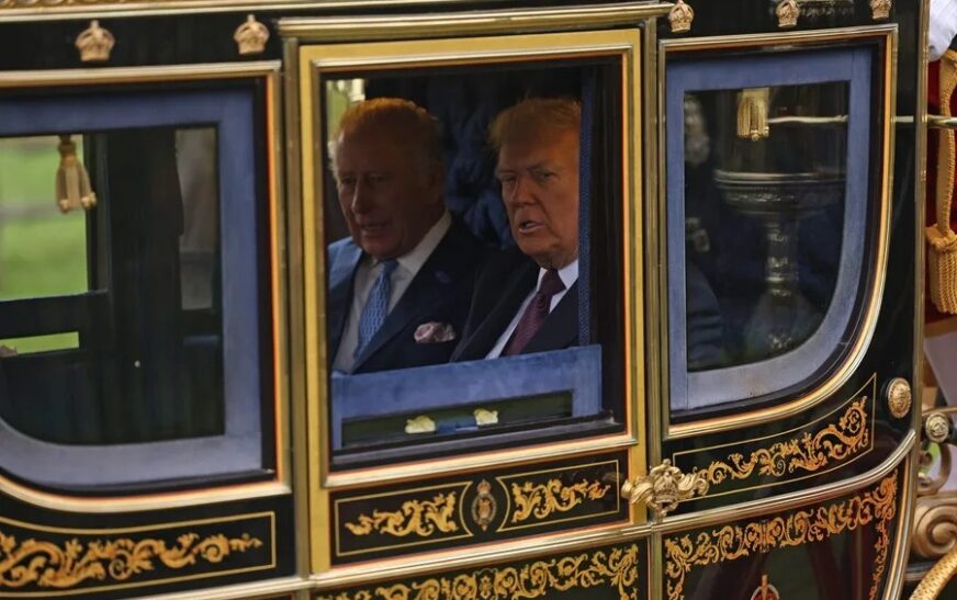Visita de Trump a Reino Unido: Carlos III recibe en Windsor al presidente de EE.UU.