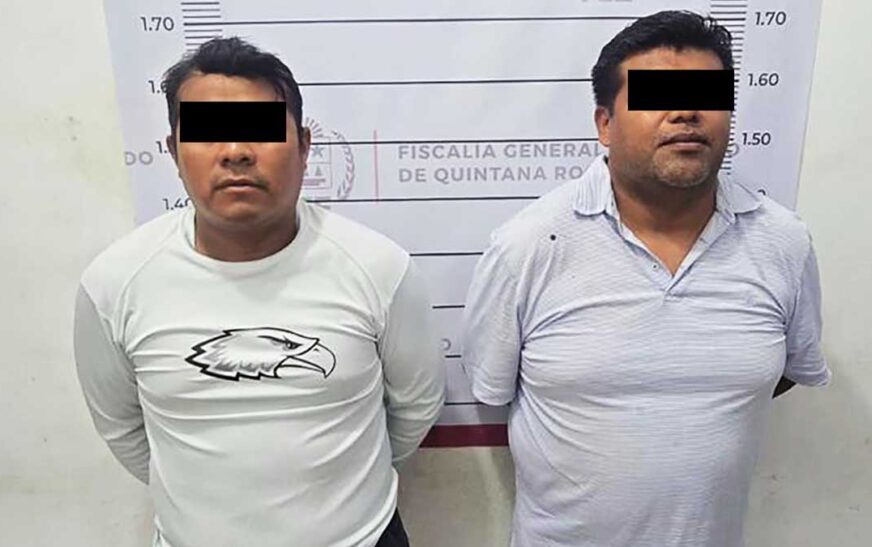 Detienen a dos sujetos por aventar a un gato a un estanque de agua en Tulum