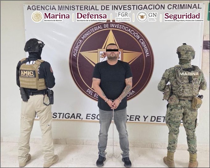 Detienen en Sonora a ‘El Tomate’, presunto integrante de ‘Los Gigios’