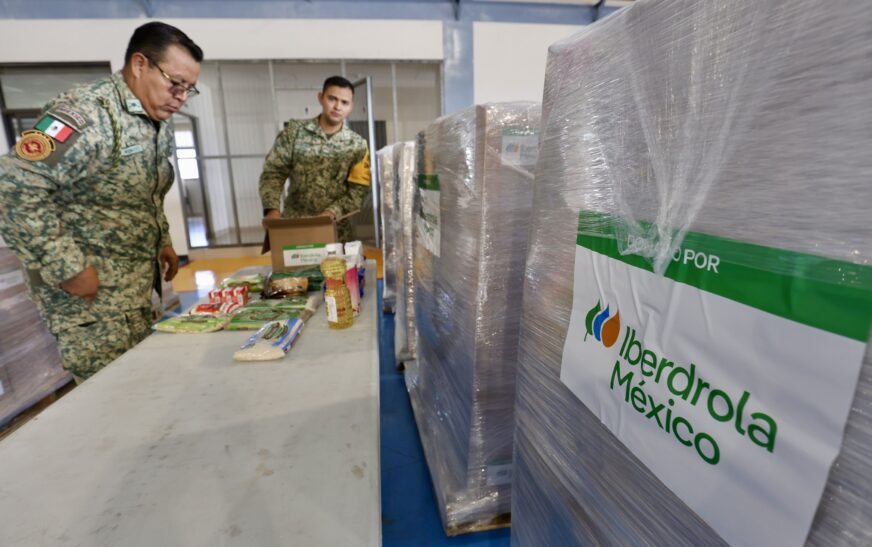 Iberdrola México entrega 1,500 despensas para las familias afectadas por las lluvias