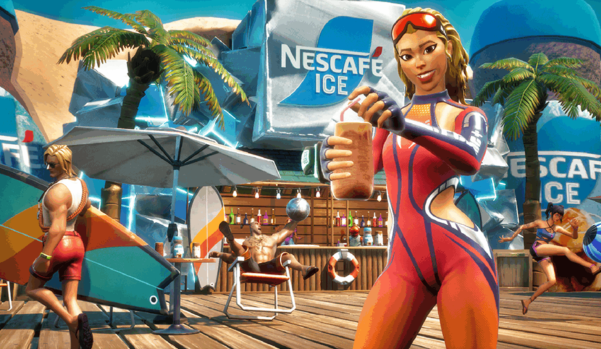 NESCAFÉ® ICE ha creado el universo digital +FRESH  dentro de Fortnite, de la mano de GGTech Studios