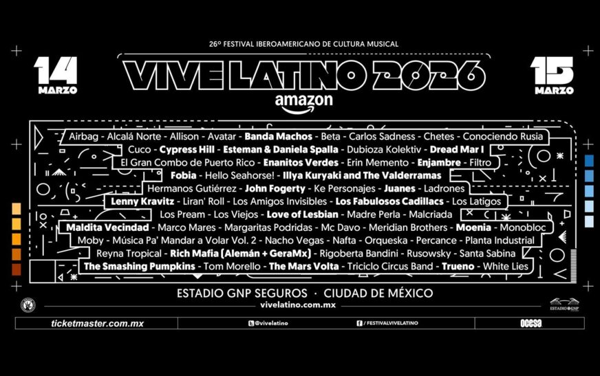 Los códigos se develan para una nueva y poderosa edición de Vive Latino pesentado por Amazon