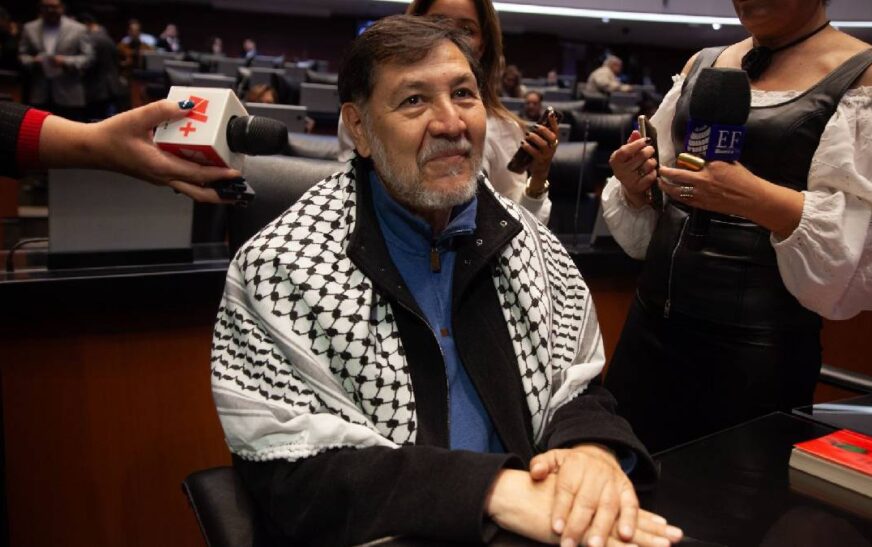 Fernández Noroña viajará a Palestina invitado por Emiratos Árabes Unidos