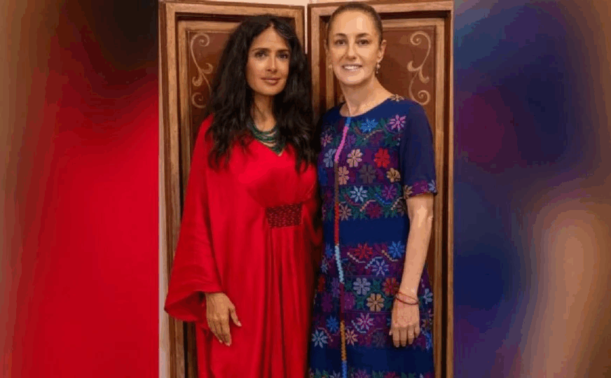Claudia Sheinbaum revela cómo conoció a Salma Hayek: “Qué mujer tan extraordinaria”