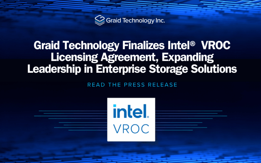 Graid Technology alcanza un acuerdo con Intel VROC y refuerza su liderazgo en almacenamiento empresarial