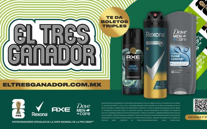 Rexona, Axe y Dove regalan 184 pases triples para la Copa Mundial de la FIFA 2026™ en México