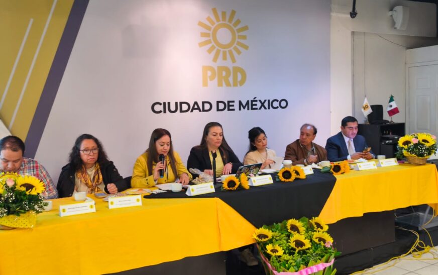 PRD CDMX se declara listo para el proceso electoral de 2026 y exige al IECM validar su dirigencia