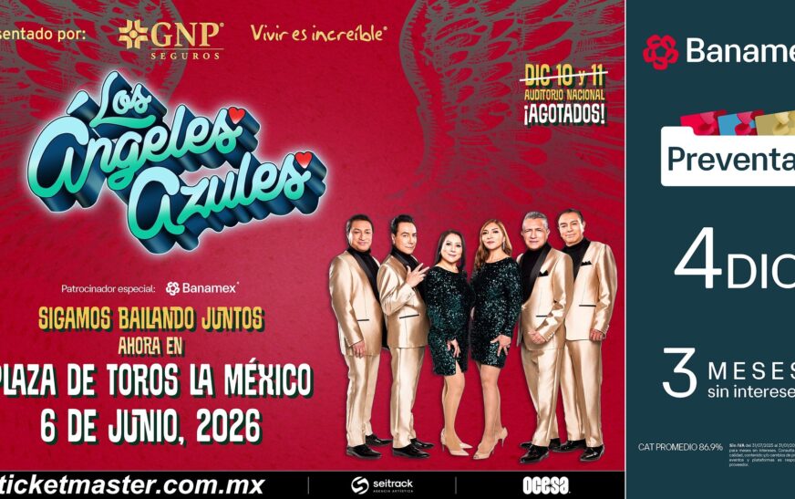 Los Ángel Azules darán concierto en la Monumental Plaza de Toros “La México”