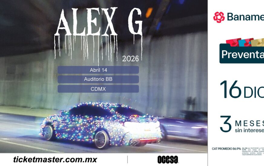 ALEX G ANUNCIA NUEVAS FECHAS DE GIRA 2026
